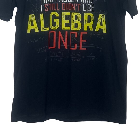 Funny Algebra Joke Graphic Tshirt Mens Large Black Gildan - Picture 4 of 8